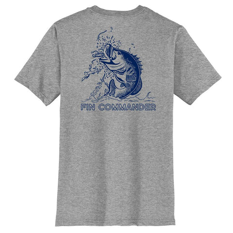 Fin Commander Bass Tri-Blend T-Shirt