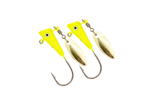 Fin Commander Fin Spin Chartreuse, 2 pc.