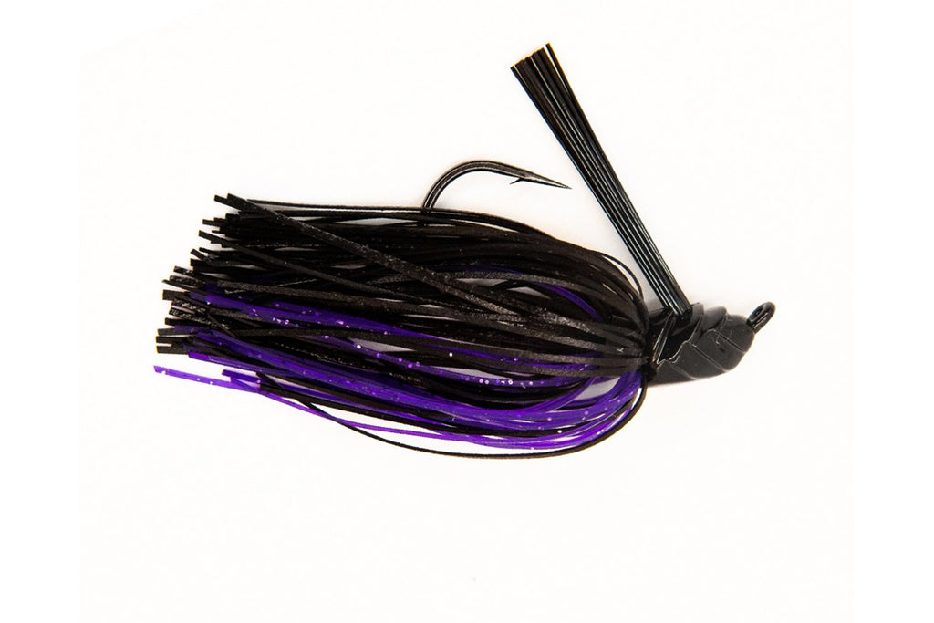 Fin Commander Black/Purple Flip Bass Bait  - 5/16, 7/16 