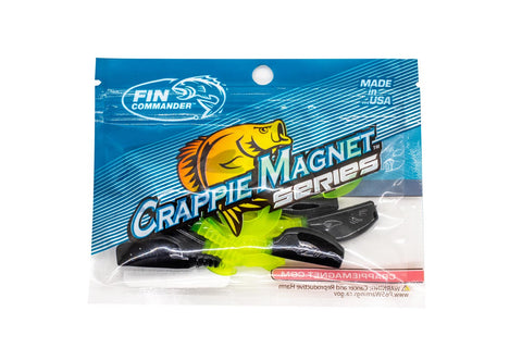 Fin Commander Slab Curly Black/Chartreuse, 12 pc.