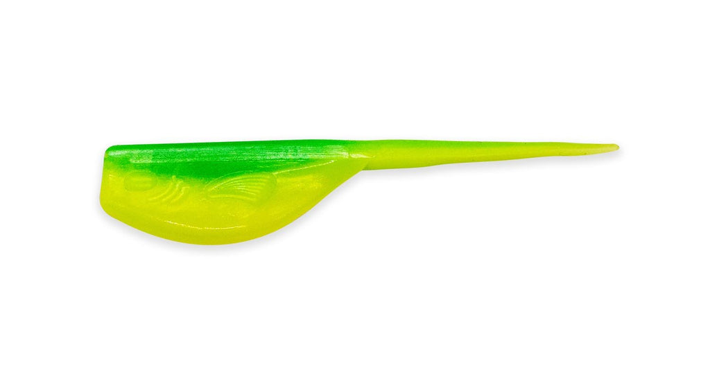 Fin Commander Slab Curly Wizard's Glow 12 pack of bait